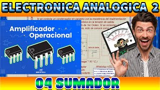 🟦 04 Amplificador Sumador curso practico con equipo de laboratorio [upl. by Nevin]