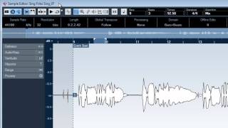 Arbeiten mit Cubase 5  Sample Editor 01 [upl. by Earehc42]