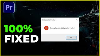 How to fix premiere pro display surface initialization failed [upl. by Vallo479]