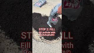 RockAsphalt©  3 Step Pothole Repair Process [upl. by Yeta]