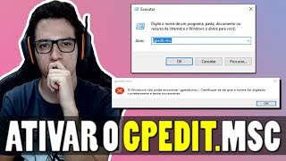 Como ativar o GPEDIT no Windows 10 [upl. by Ymac]