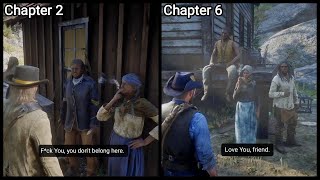 What Happens If You Visit Wapiti Reservation In Chapter 2 vs Chapter 6 in RDR2  RDR2 [upl. by Olrak]