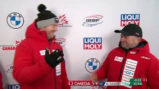 WHISTLER BMW IBSF World Cup 20222023 Womens Bobsleigh Heat 1 [upl. by Ahswat153]