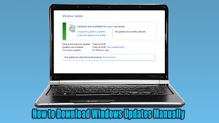 How to Download Windows Updates Manually [upl. by Eniortna]