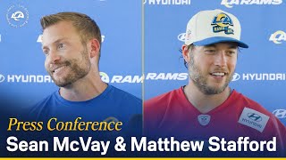 Sean McVay amp Matthew Stafford Talk Player Injuries Minimizing Turnovers amp Week 5 Expectations [upl. by Nyrhtak]