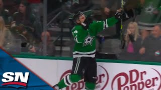 Stars Hintz Completes His First Playoff Hat Trick In Rout Of Wild [upl. by Natsyrt]