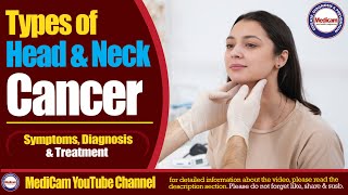 Types of Head And Neck Cancer  MediCam [upl. by Hannahsohs]