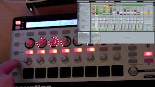 Novation  Controlling scenes and clips in Ableton Live with SL MkII [upl. by Gnart]