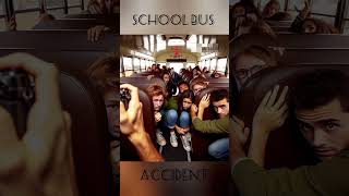 😭school bus accident youtubeshorts [upl. by Seldan]