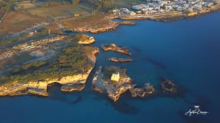 SALENTO BY DRONE  GROTTA DELLA POESIA  ROCA VECCHIA  SAN FOCA [upl. by Ajnin]