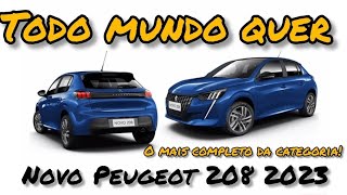 Novo Peugeot 208 10 Firefly 2023 consumo desempenho e preços [upl. by Menedez18]