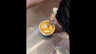 The Most Beautiful Rose Latte Art [upl. by Ahsilat]