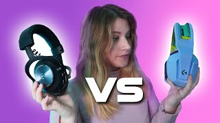 Logitech G733 VS Logitech G PRO X Wireless  ¿Cual es mejor [upl. by Tsan982]