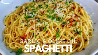 15 Minute Garlic And Olive Oil Spaghetti  Pasta Recipes [upl. by Swift]