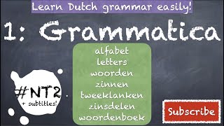 Dutch Alphabet Pronunciation DUTCH GRAMMAR nt2 inburgeringsexamen inburgering nederlands [upl. by Nerty]