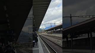 A Train Station surrounded by Mountains 山里火车站 l Sargans 瑞士 [upl. by Drofyar]