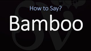 How to Pronounce Bamboo CORRECTLY [upl. by Yrogerg]