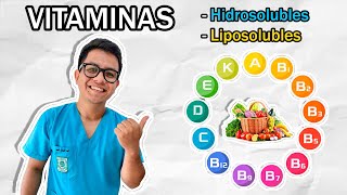 Vitaminas Liposolubles e Hidrosolubles– Fácil [upl. by Yreme]