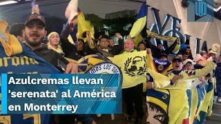 🥳 🦅 Así se vivió la emotiva serenata de los americanistas a las Águilas en Monterrey 🥳 🦅 [upl. by Stearne258]