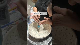 Fun pottery glazing 🤭 ceramics pottery potteryart ceramicglaze clay art handmade diy [upl. by Briano]