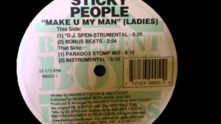 Sticky People  Make U My Man Ladies DJ SpenStrumental [upl. by Gaylor]