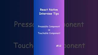 Pressable vs Touchable React Native Explained 🔥 [upl. by Onitnerolf]