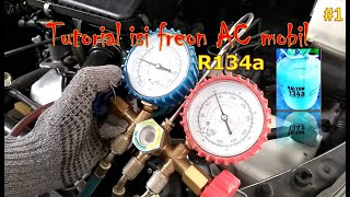 Tutorial isi freon AC Mobil Avanza Veloz [upl. by Ailedo273]