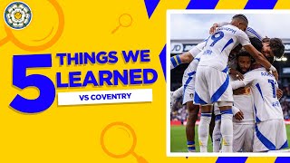 LEEDS UNITEDS BEST PERFORMANCE OF THE SEASON  5 Things We Learned From Leeds United 30 Coventry [upl. by Ennoved874]