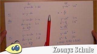 Gleichungen umstellen exponentielles und lineares Wachstum Aufgabentypen [upl. by Glass]