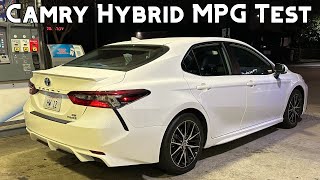 Toyota Camry SE Hybrid RealWorld MPG Test [upl. by Colb866]