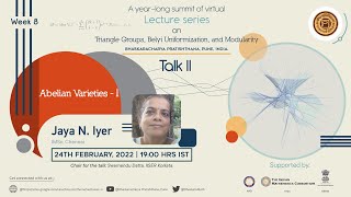 Abelian Varieties  I  Jaya N Iyer IMSc Chennai [upl. by Klingel]