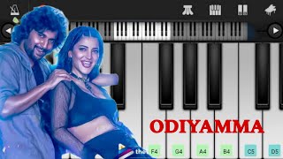 Odiyamma Song  Hi Nanna  Easy Piano Tutorial [upl. by Lotsirb736]