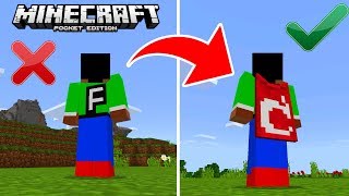 HOW TO GET CUSTOM CAPES in Minecraft Pocket Edition [upl. by Mcgannon14]