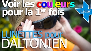 LUNETTES pour DALTONIEN VOIR les COULEURS [upl. by Idihc199]