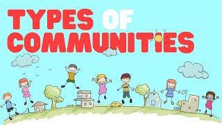 Types of Communities  Learn about communities for kids and help them learn how to identify them [upl. by Ayiotal]