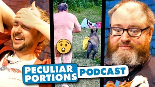 Naked mans wild boar chase immortalised in plastic  Peculiar Portions Podcast 25 [upl. by Wernsman]