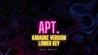 APT  BRUNO ROSE  KARAOKE VERSION LOWER KEY [upl. by Jarrod]