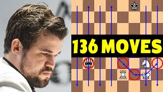 Longest Game Ever in World Chess Championship History  Carlsen vs Nepomniachtchi  Game 6 [upl. by Oetsira]