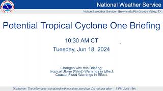 Potential Tropical Cyclone One Webinar 1 for the RGV [upl. by Juana]