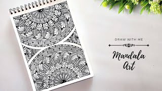 Mandala Art  Mandala Pattern  Easy Mandala Art for Beginners [upl. by Ojyram]