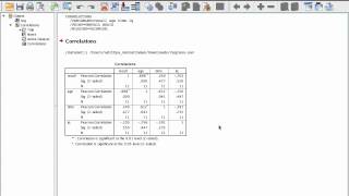 SPSS Tutorial Correlations Analysis [upl. by Nahallac548]