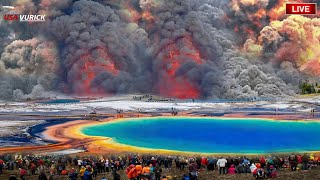 Terrifying 1 hour ago Live Footage of two New Yellowstone Geyser Eruptions Threatening Millions [upl. by Perni]