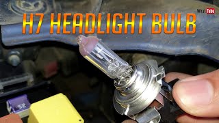 How to install H7 headlight bulb DIY replacement Opel Astra Zafira Vauxhall [upl. by Tessil]