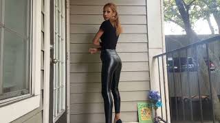 Black Leather Leggings Outfit  waizley [upl. by Nnyroc]