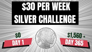 The 30week Silver Investment Challenge Can YOU do it [upl. by Freyah929]