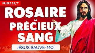 🔴 ROSAIRE au PRÉCIEUX SANG de JÉSUS 🙏 Très PUISSANTE PRIÈRE 247 [upl. by Airamzul]