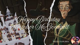 Happy Birthday Professor McGonagall harrypottermagicawakened maggiesmith minervamcgonagall [upl. by Welby638]