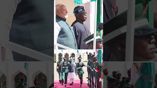 PM Modi receives ceremonial welcome at Presidential Villa in Nigeria  shorts [upl. by Dwaine]