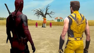 Deadpool and Wolverine play Red Light Green Light in Squid Game [upl. by Brenk891]