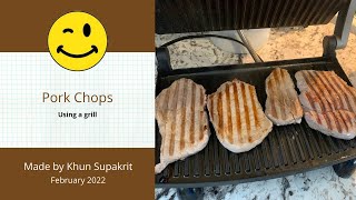 How to cook pork chops using a grill [upl. by Loris818]